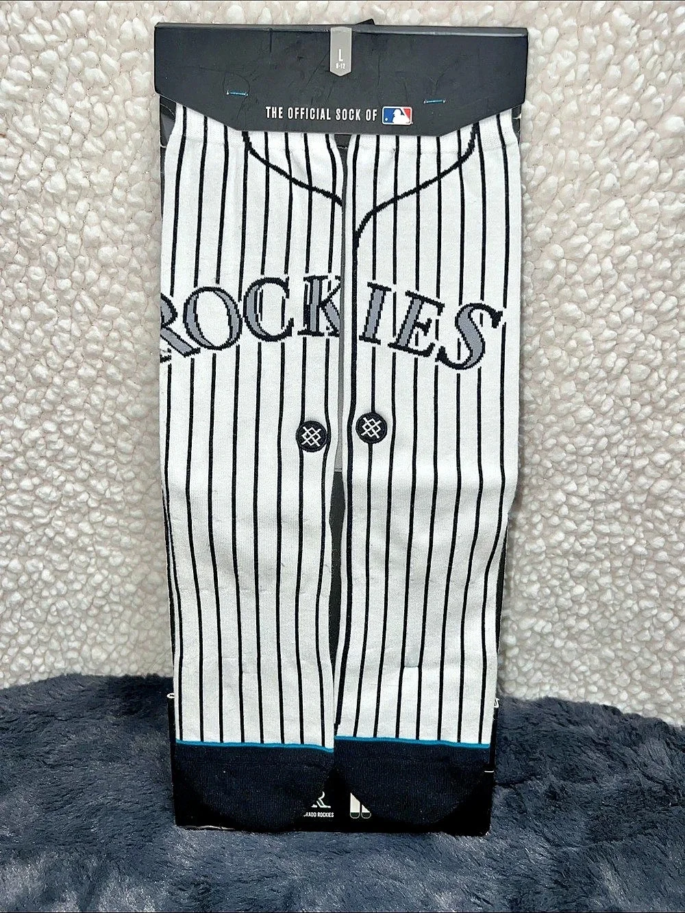 Stance - Colorado Rockies - Striped Crew Socks, Mens Size Large. NWT